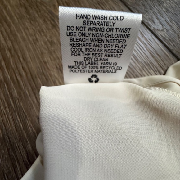 Olive + Oak Women's Cream Peplum Tank Size Small, NWT, Tie-Back, Blouse, Summer - Picture 7 of 9